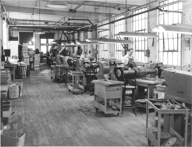 Buffing line sometime between 1943-53