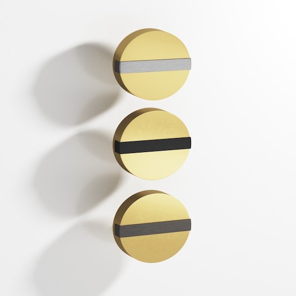 Colonial Bronze 1311 and 1312 Cabinet Knob Series in multiple two-tone finishes