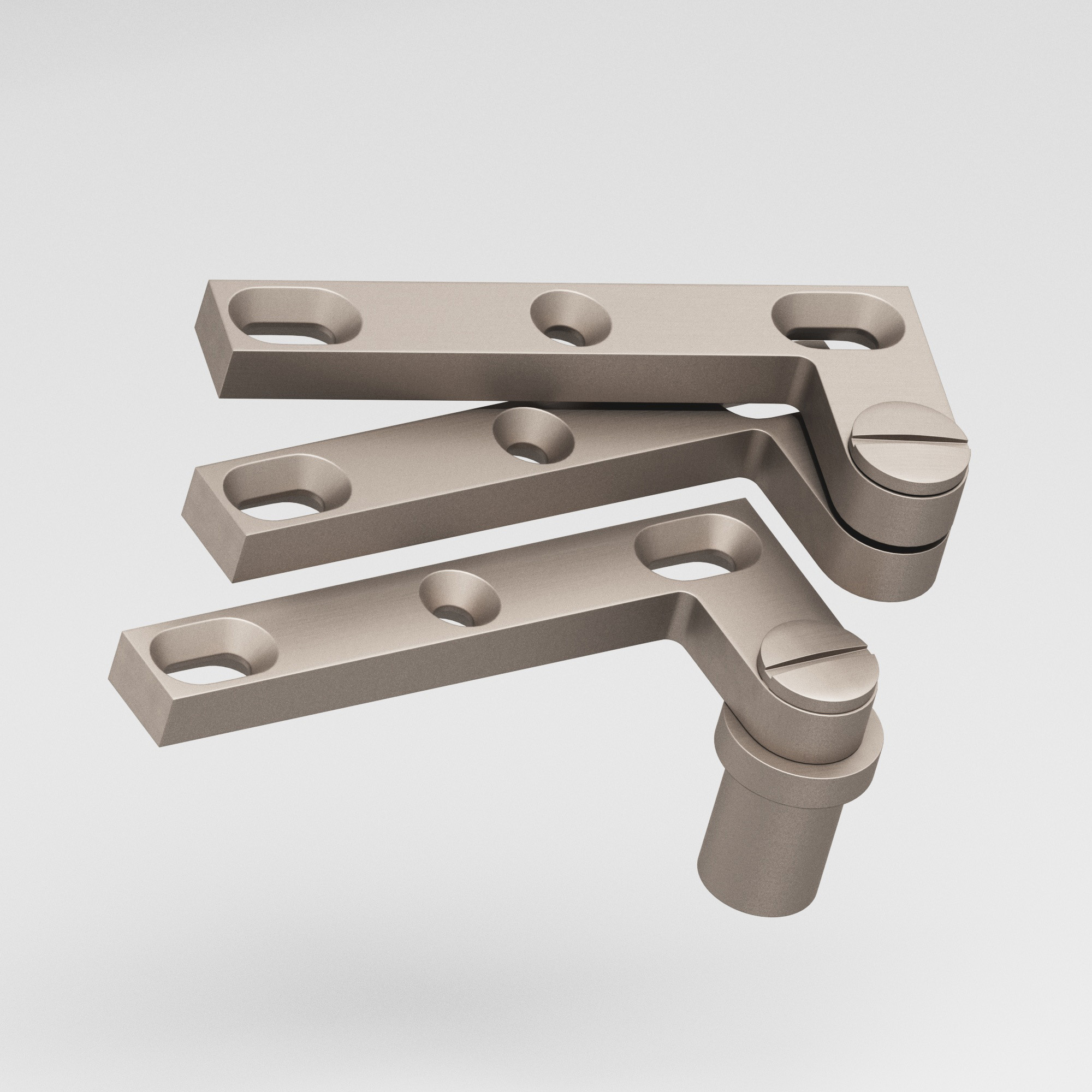 Colonial Bronze 6B Series Pivot Hinge 43 in Matte Satin Nickel (M15)