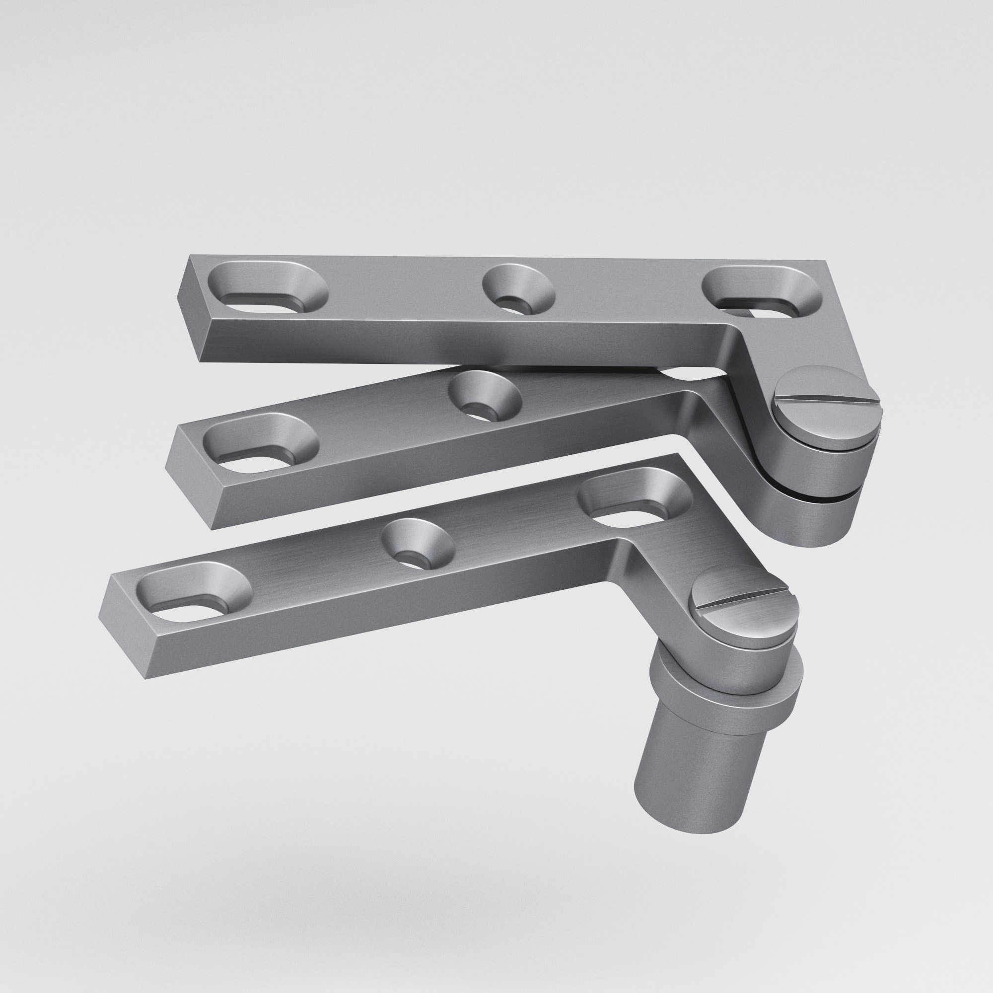 Colonial Bronze 6B Series Pivot Hinge 38 in Matte Satin Chrome (M26D)