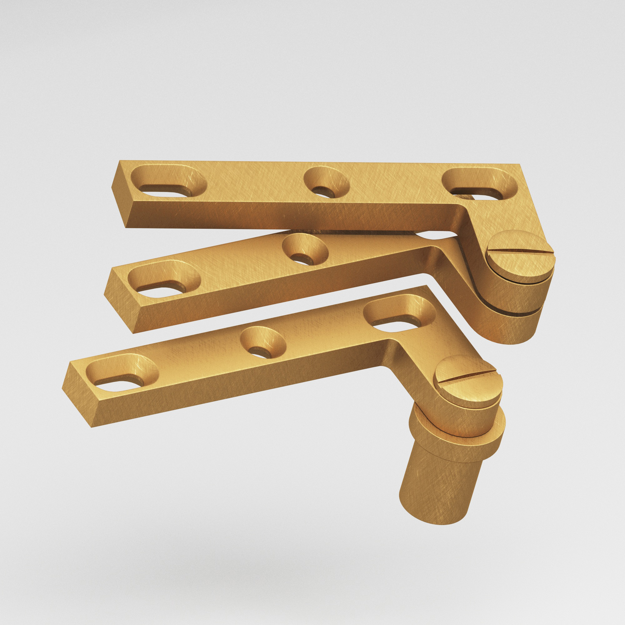 Colonial Bronze 6B Series Pivot Hinge 12 in Weathered Brass (WB)jpg