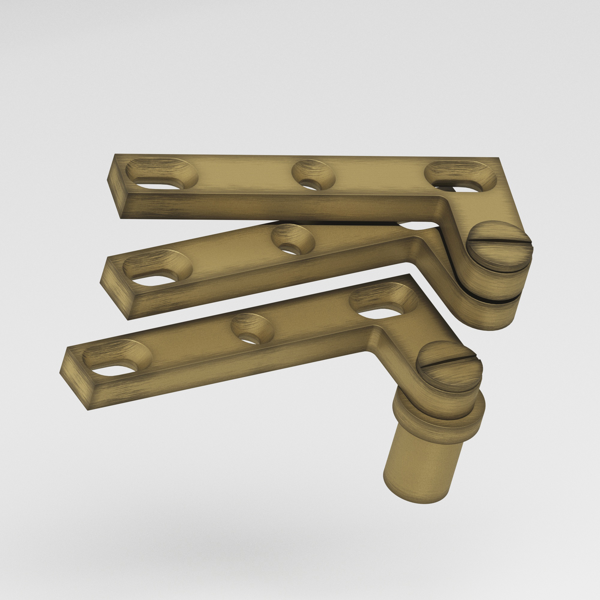 Colonial Bronze 6B Series Pivot Hinge 8 in Matte Antique Satin Brass (M5)