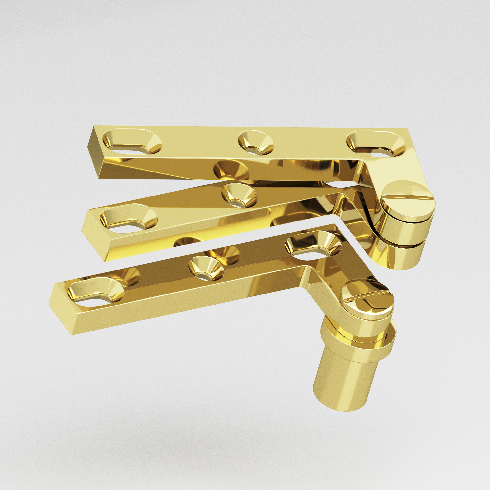Colonial Bronze 6B Series Pivot Hinge 1 in Polished Brass (3)