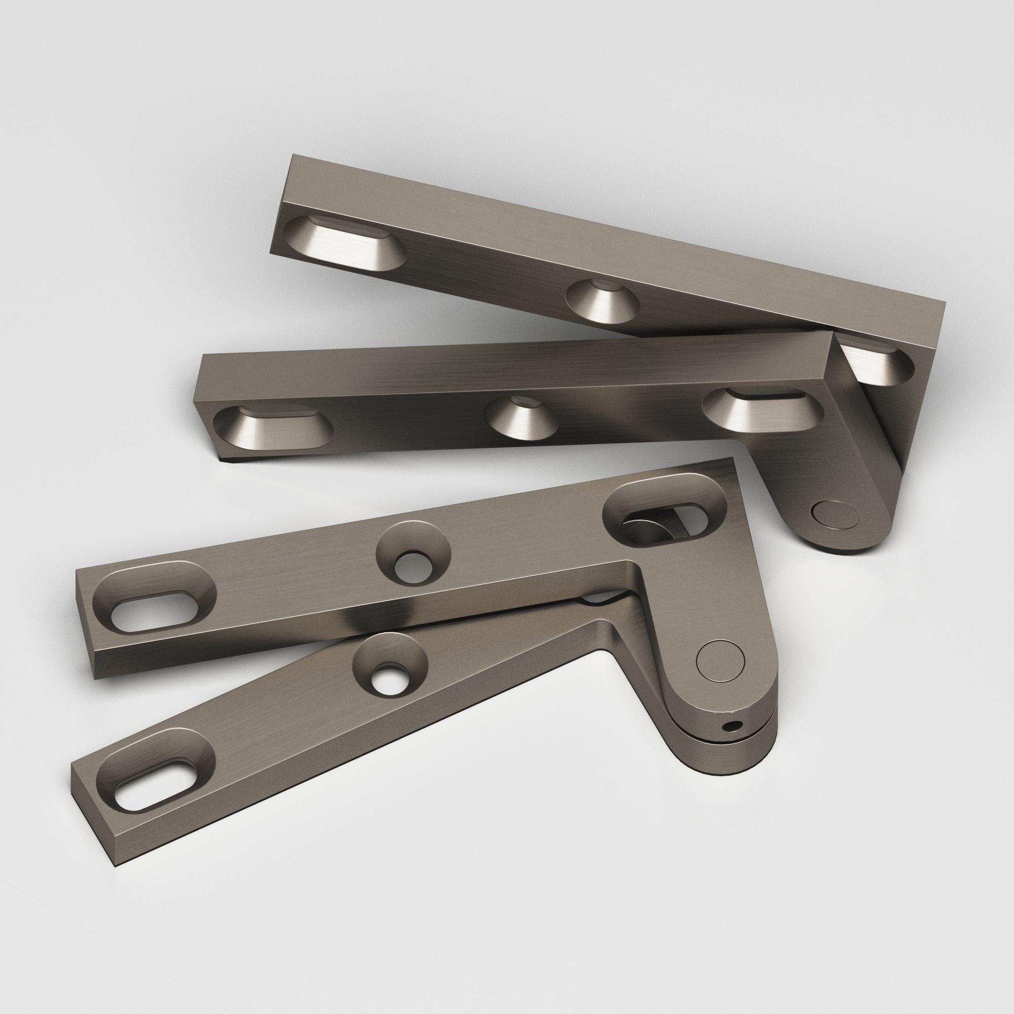 Colonial Bronze 6FH Series Pivot Hinge 45 in Matte Pewter (M15B)