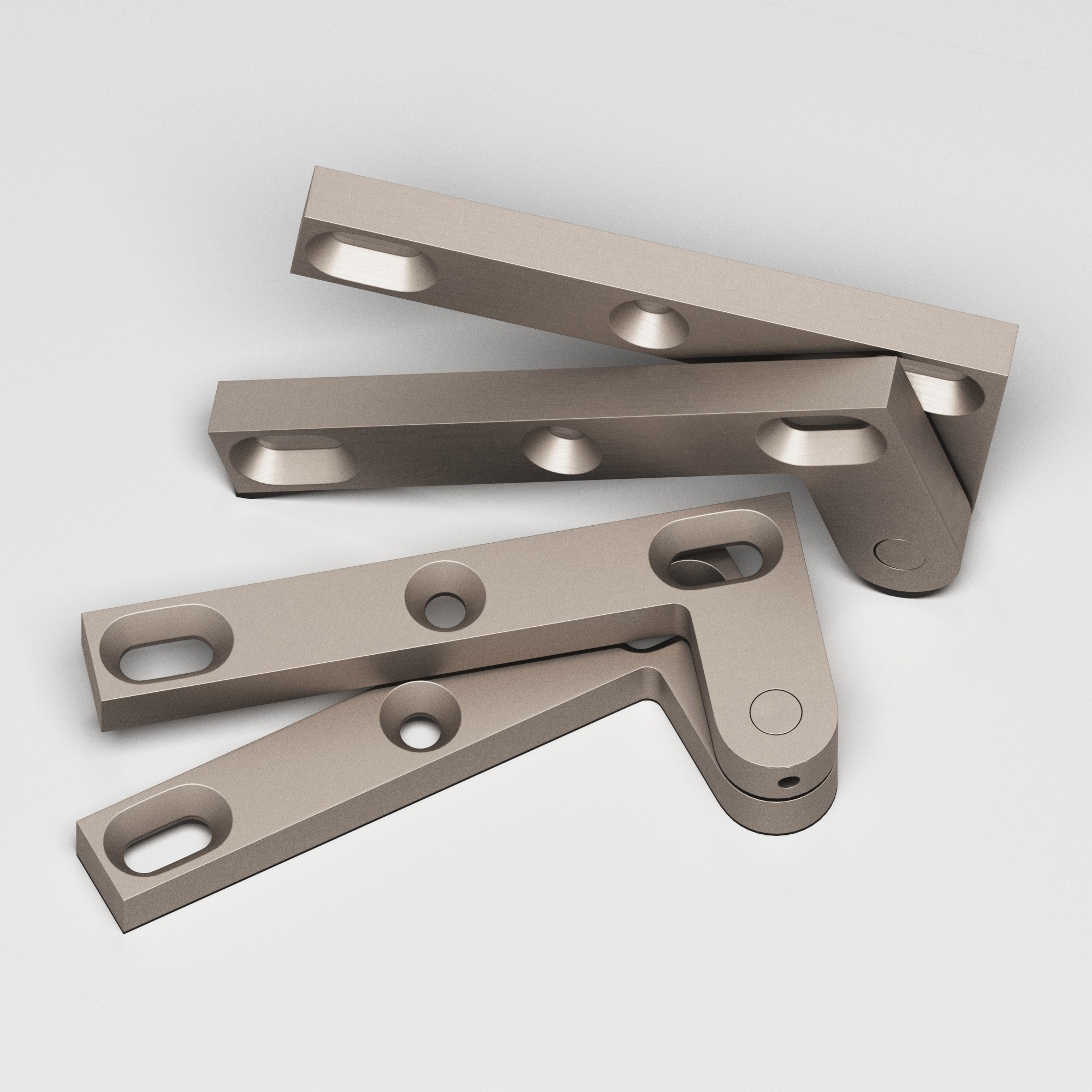 Colonial Bronze 6FH Series Pivot Hinge 43 in Matte Satin Nickel (M15)
