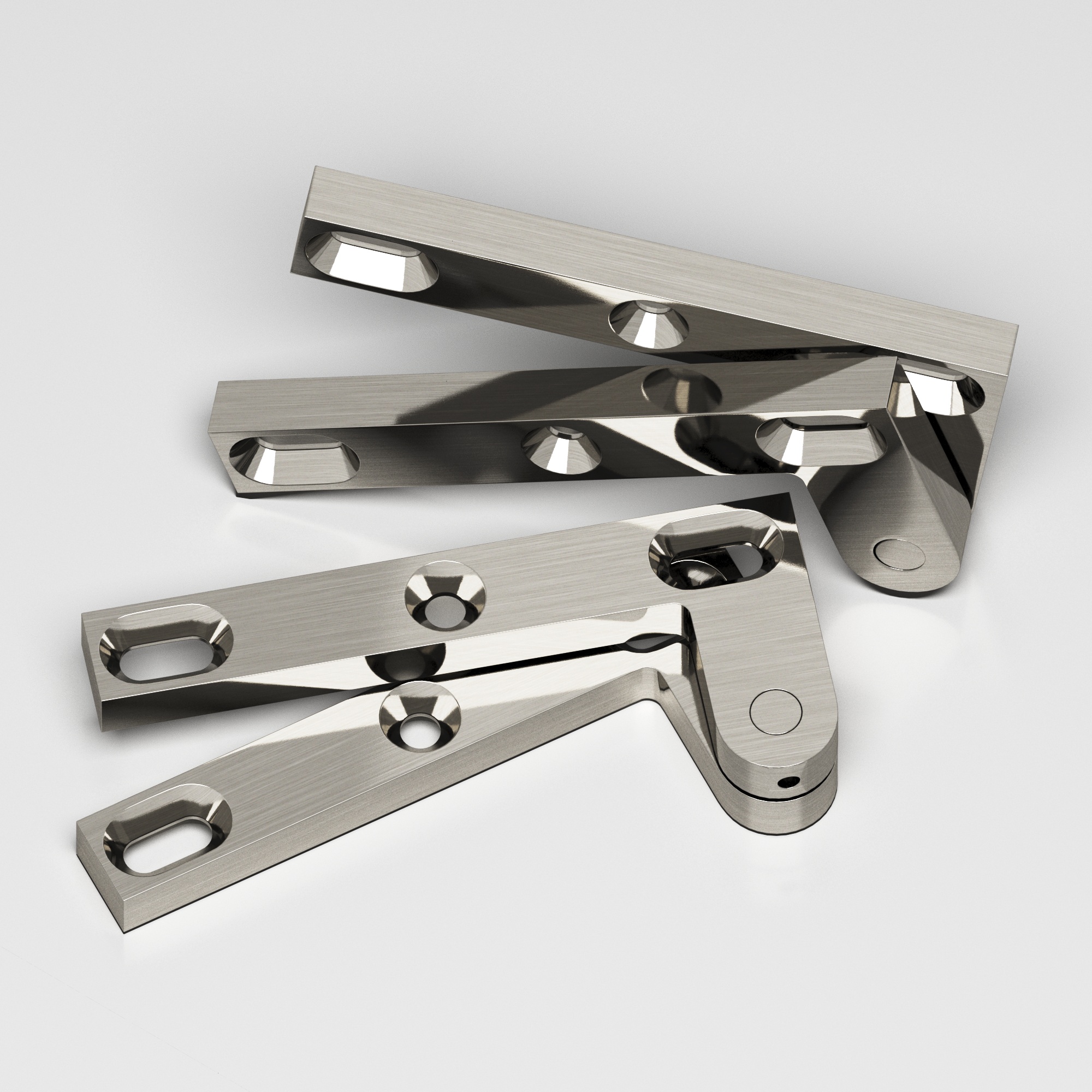 Colonial Bronze 6FH Series Pivot Hinge 42 in Nickel Stainless (15CC)