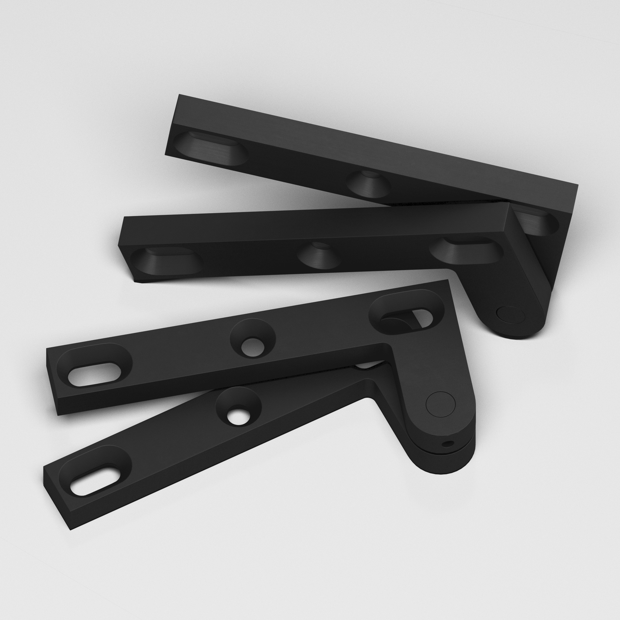 Colonial Bronze 6FH Series Pivot Hinge 23 in Matte Satin Black (M19)