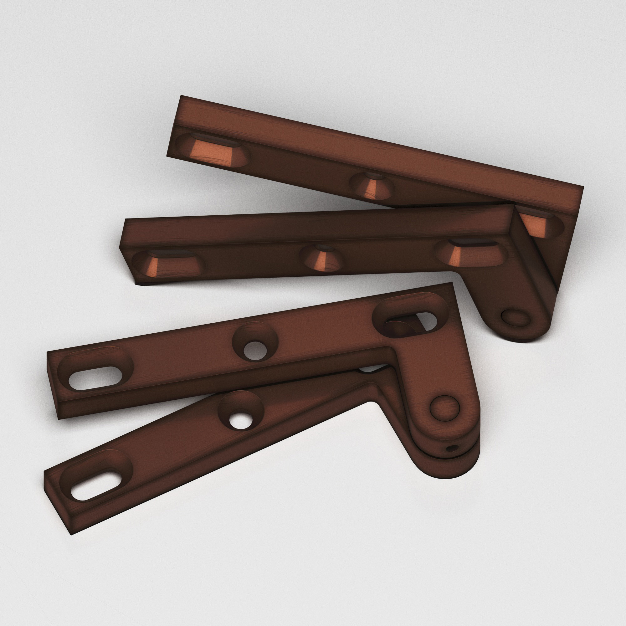 Colonial Bronze 6FH Series Pivot Hinge 17 in Matte Antique Copper (M11)