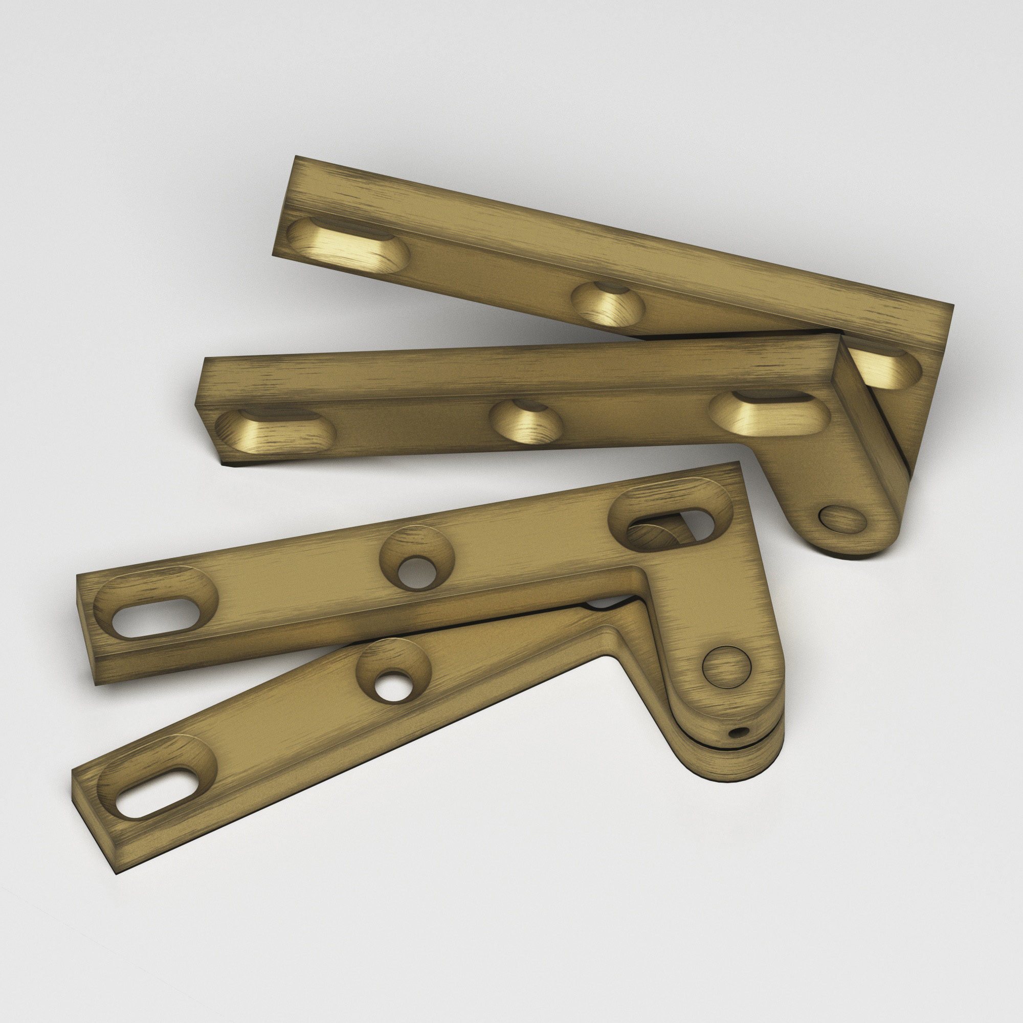 Colonial Bronze 6FH Series Pivot Hinge 8 in Matte Antique Satin Brass (M5)