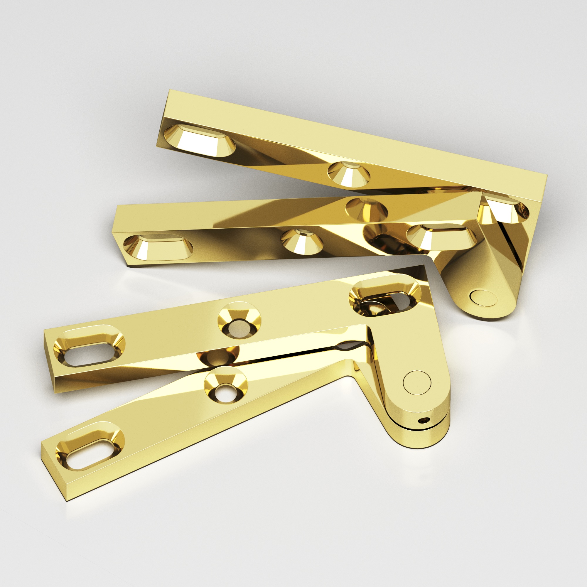Colonial Bronze 6FH Series Pivot Hinge 1 in Polished Brass (3)