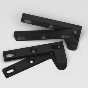 Colonial Bronze 6 Series Pivot Hinge 23 in Matte Satin Black (M19)