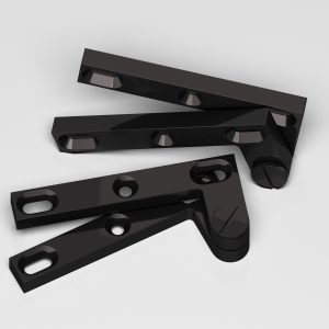 Colonial Bronze 6 Series Pivot Hinge 22 in Satin Black (19)