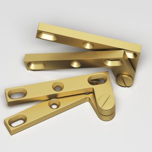 Colonial Bronze 6 Series Pivot Hinge 7 in Matte Satin Brass (M4)