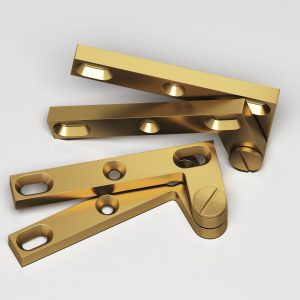 Colonial Bronze 6 Series Pivot Hinge 4 in Unlacquered Satin Brass (4A)