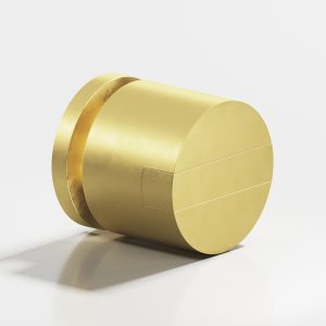 Colonial Bronze 1386 1387 Series 7 in Matte Satin Brass (M4)