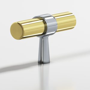 Colonial Bronze 1301 Series 36 in Polished Chrome with Polished Brass (26X3)