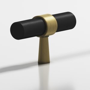 Colonial Bronze 1301 Series 8a in Matte Antique Brass with Matte Satin Black (M5XM19)