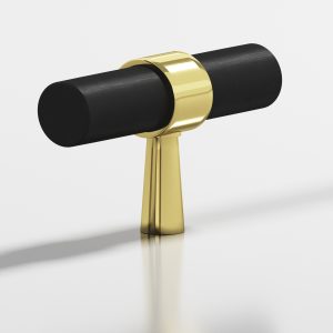 Colonial Bronze 1301 Series 1a in Polished Brass with Matte Satin Black (3XM19)