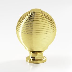 Colonial Bronze 636 637 Series 2 in Unlacquered Polished Brass (3A)