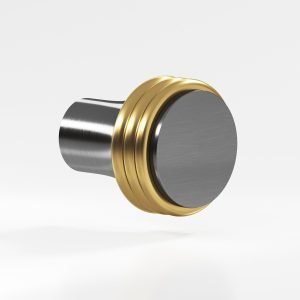 Colonial Bronze Series 376 377 48a in Graphite with Satin Brass (GRAX4)