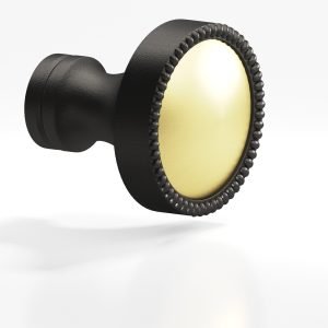 Colonial Bronze Series 175_25a in Frosted Black™ with Polished Brass-(F19x3)