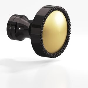 Colonial Bronze Series 175_22a_ in Satin Black with Satin Brass-(19x4)