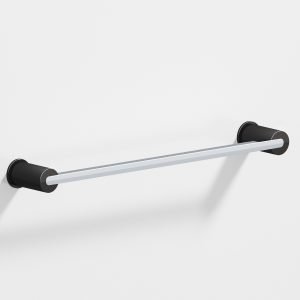 Colonial Bronze Series 43 Towel Bar 36a in Polished Chrome with Satin Black (26X19)