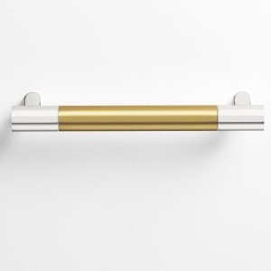 Colonial Bronze Series 1442 1446 1447 1448 40a in Polished Nickel with Satin Brass (14X4)