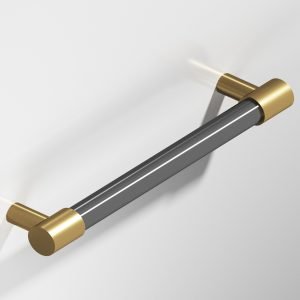 Colonial Bronze 1345 1346 1347 Series 4a in Satin Brass with Graphite (4xGRA)