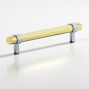 Colonial Bronze 1307 1308 1309 1310 Series 36 in Polished Chrome with Polished Brass (26X3)