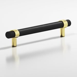 Colonial Bronze 1307 1308 1309 1310 Series 1a in Polished Brass with Matte Satin Black (3XM19)