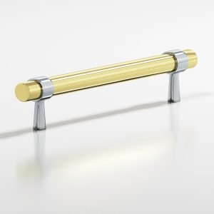 Colonial Bronze 1302 Series 36 in Polished Chrome with Polished Brass (26X3)