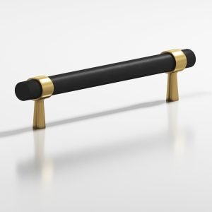 Colonial Bronze 1302 Series 3a in Satin Brass with Matte Satin Black (4XM19)
