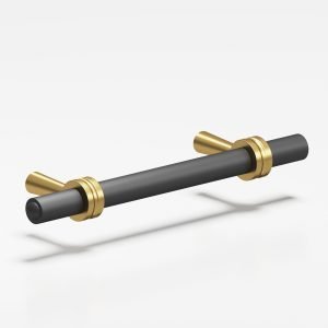 Colonial Bronze Series 310 3a in Satin Brass with Matte Graphite (4XMGRA)