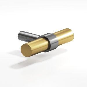 Colonial Bronze Series 1501 48a in Graphite with Satin Brass (GRAX4)