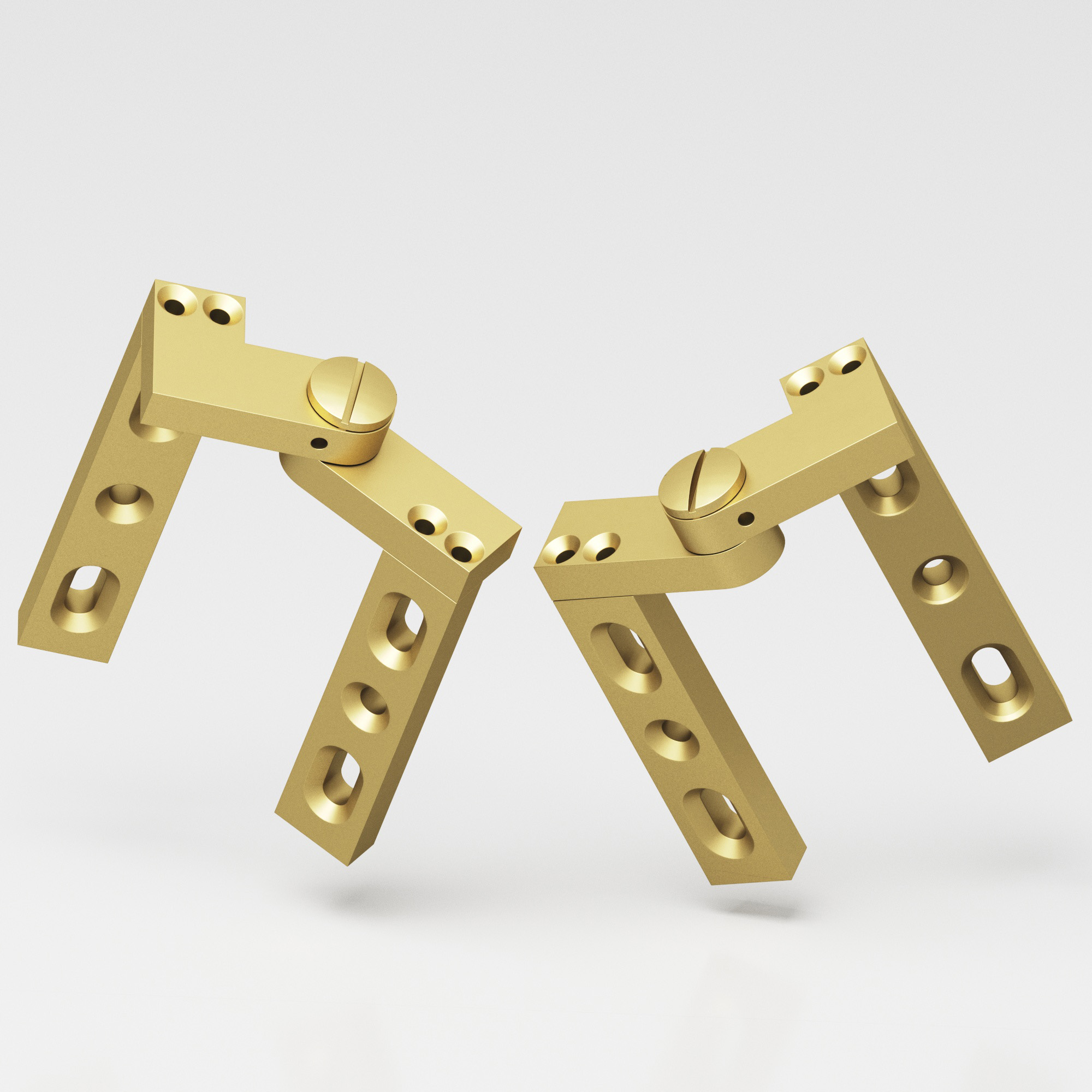 Colonial Bronze 9LH 9RH Series Pivot Hinge 7 in Matte Satin Brass (M4)