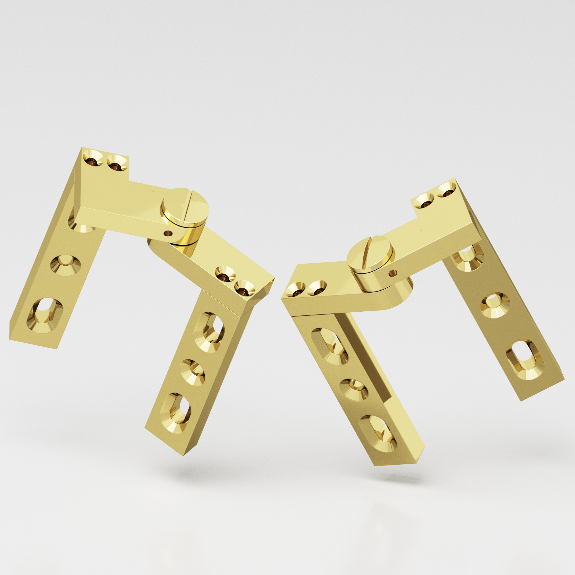Colonial Bronze 9LH 9RH Series Pivot Hinge 1 in Polished Brass (3)