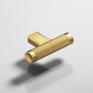 Colonial Bronze 1340 Micro Coined T Pull in Frost Brass™ (4F)