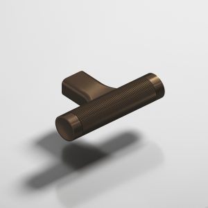 Colonial Bronze 1340 Micro Coined T Pull in Heritage Bronze (S10B)