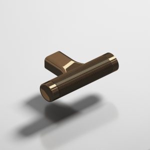 Colonial Bronze 1340 Micro Coined T Pull in Light Statuary Bronze (20)