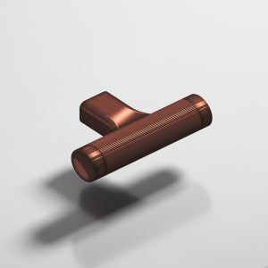 Colonial Bronze 1340 Micro Coined T Pull in Matte Antique Copper (M11)