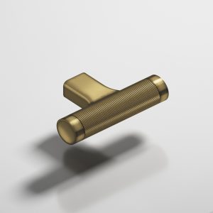 Colonial Bronze 1340 Micro Coined T Pull in Matte Antique Satin Brass (M5)