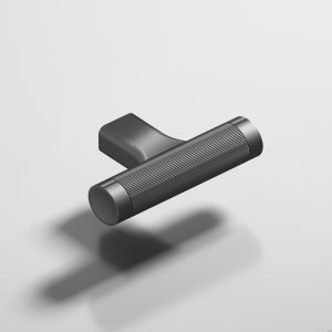 Colonial Bronze 1340 Micro Coined T Pull in Matte Graphite (MGRA)
