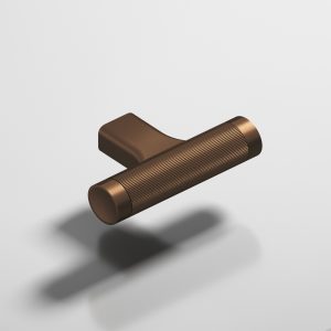 Colonial Bronze 1340 Micro Coined T Pull in Matte Oil Rubbed Bronze (M10B)