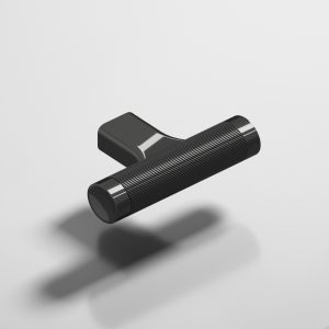 Colonial Bronze 1340 Micro Coined T Pull in Satin Black (19)
