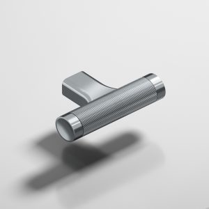 Colonial Bronze 1340 Micro Coined T Pull in Satin Chrome (26D)